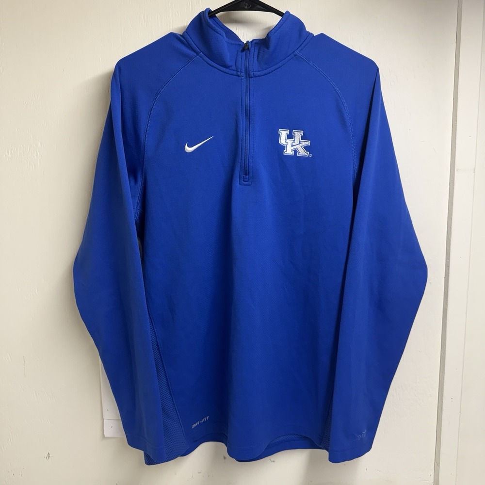 Nike Dri-Fit Kentucky Wildcats Team 1/4 Zip  Pullover Men’s Medium Lightweight